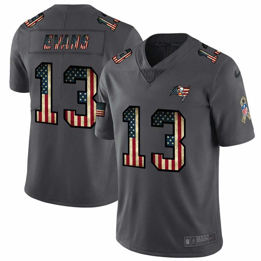 Nike Buccaneers 13 Mike Evans 2019 Salute To Service USA Flag Fashion Limited Jersey Dyin,We sell and wholesale Nike Buccaneers 13 Mike Evans 2019 Salute To Service USA Flag Fashion Limited Jersey Dyin on line form chian!